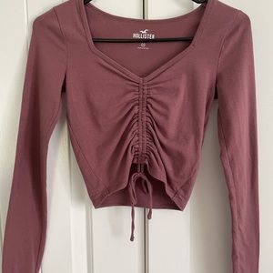 Cropped Hollister Long Sleeve Shirt